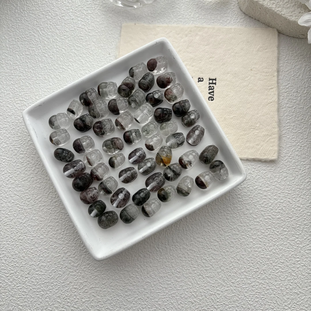 天然水晶绿幽灵貔貅多样性随机发一颗M151