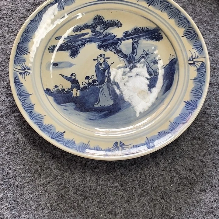 另****界青花盘子，青花盘子