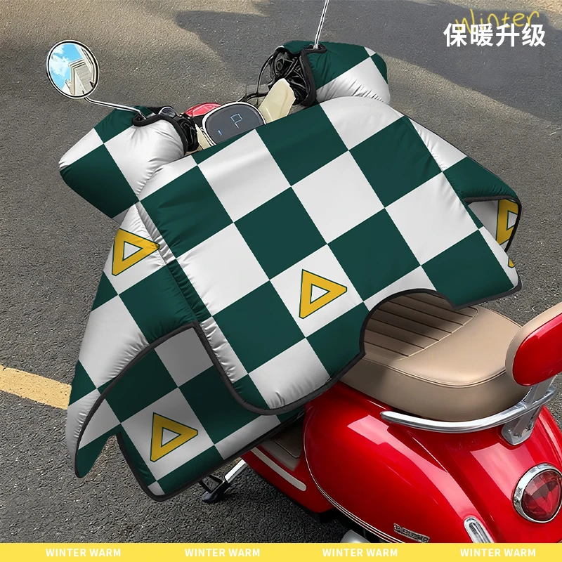 电动车挡风被冬季加厚加绒双面防水防雨防风罩电瓶车四季通用新款