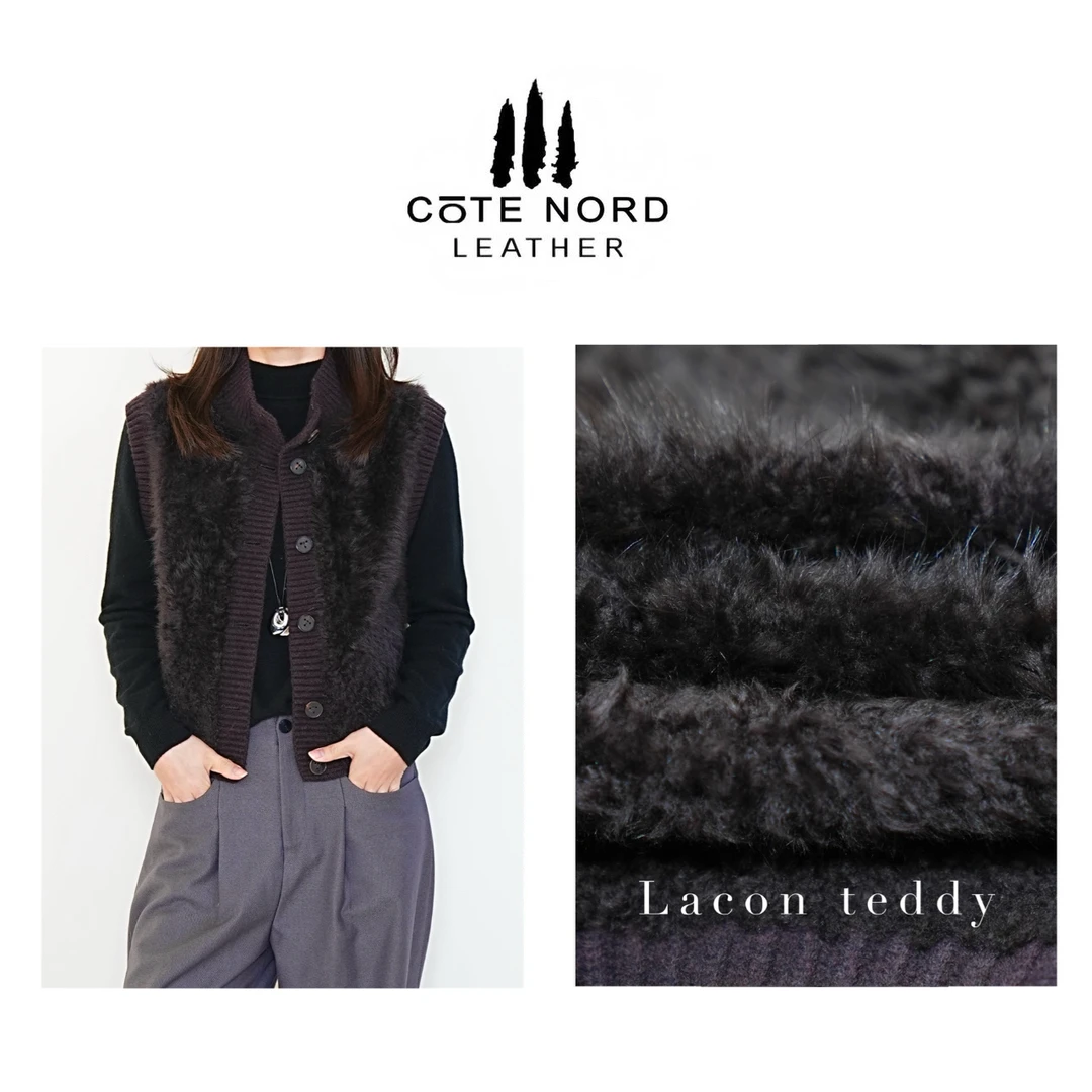 【小钱总】 lacon teddy 拉贡马甲皮毛一体外套 H24-095(23312)