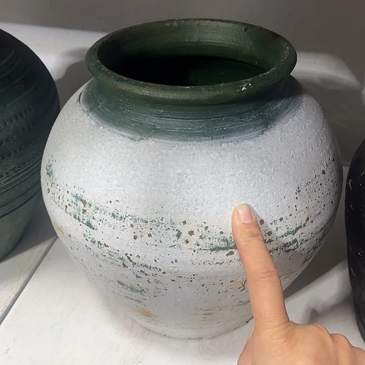 做旧坛子高23口13默认打孔