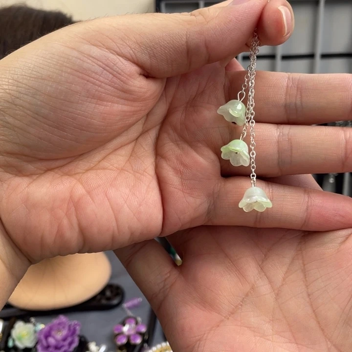 非金属木质流苏铃兰花11111111
