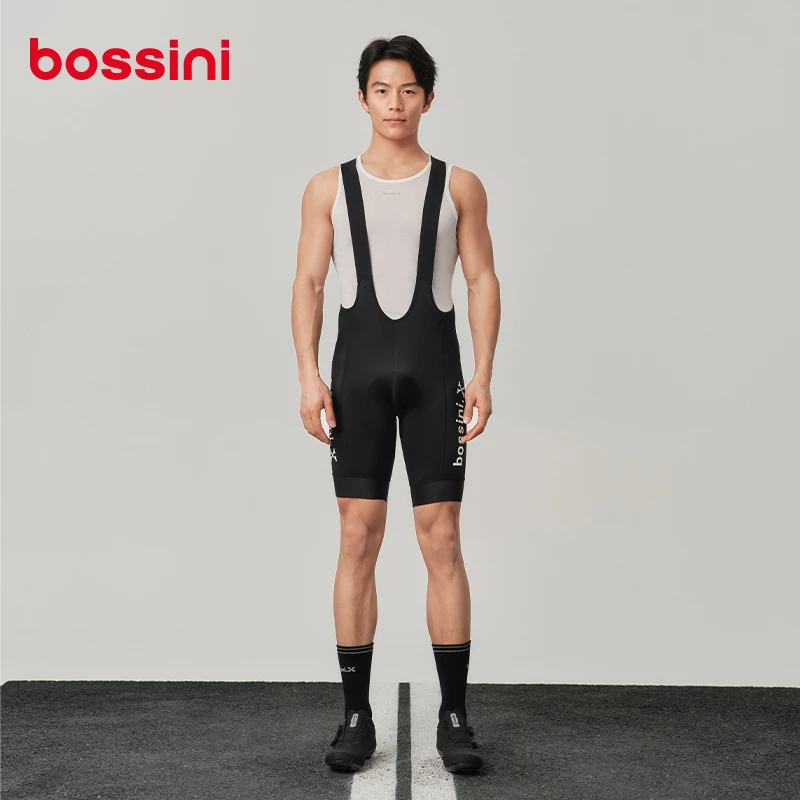 bossini男子性能美学夏季背带高颜值骑行装备短裤透气舒适