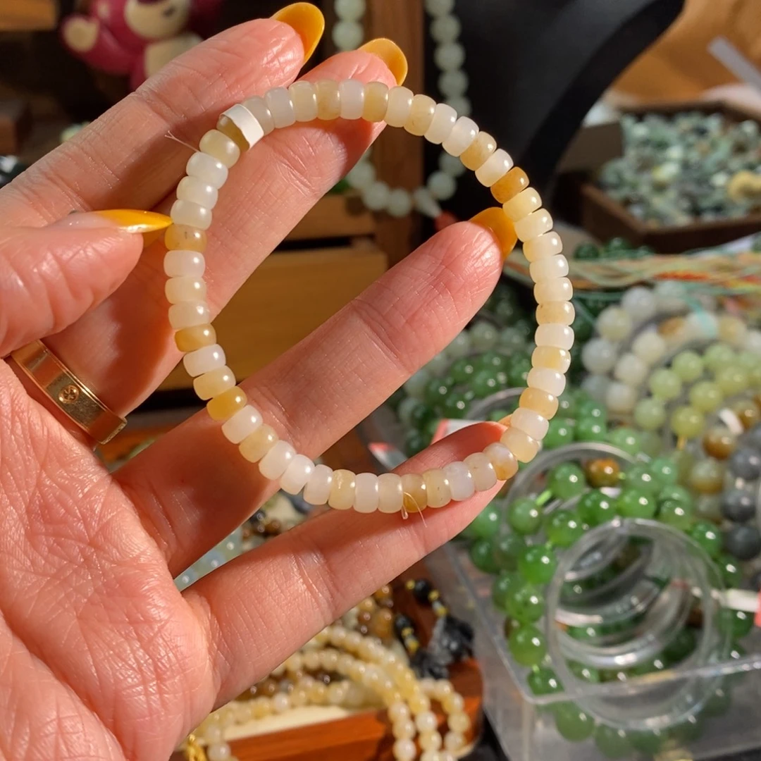 和田玉未镶嵌手链