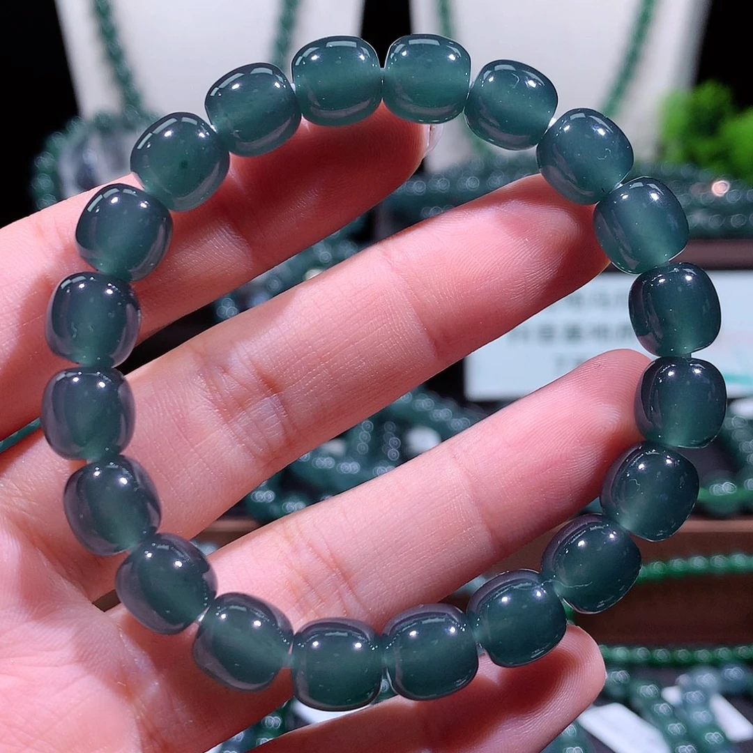 翡翠未镶嵌手链天然a货翡翠手串10