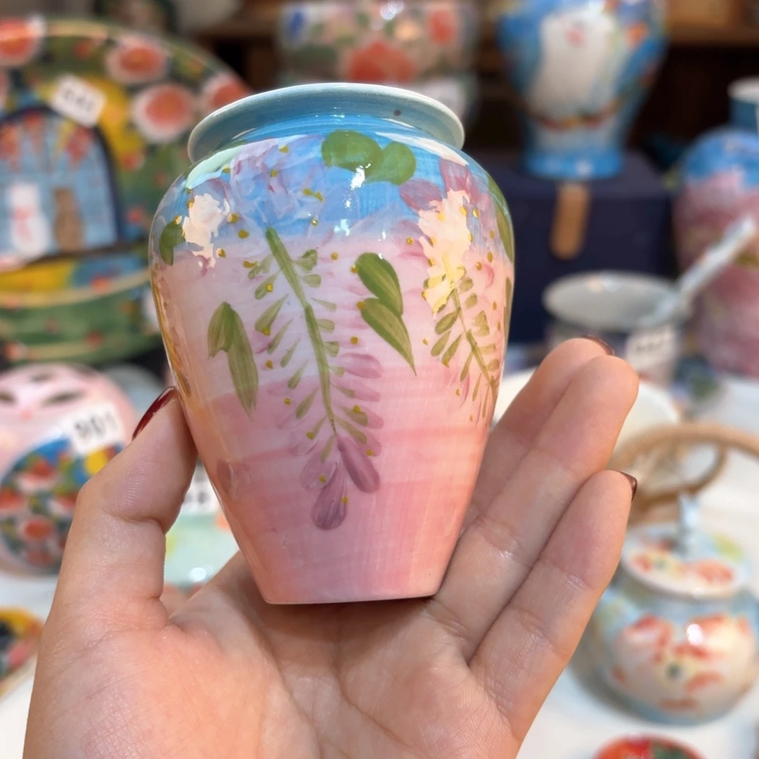 景德镇手绘高温釉下彩陶瓷茶具