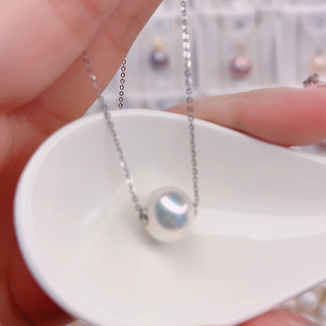 淡水珍珠颈饰银S925镶嵌