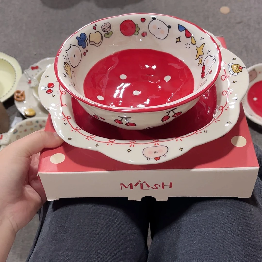 2个碗2个盘陶瓷餐具系列