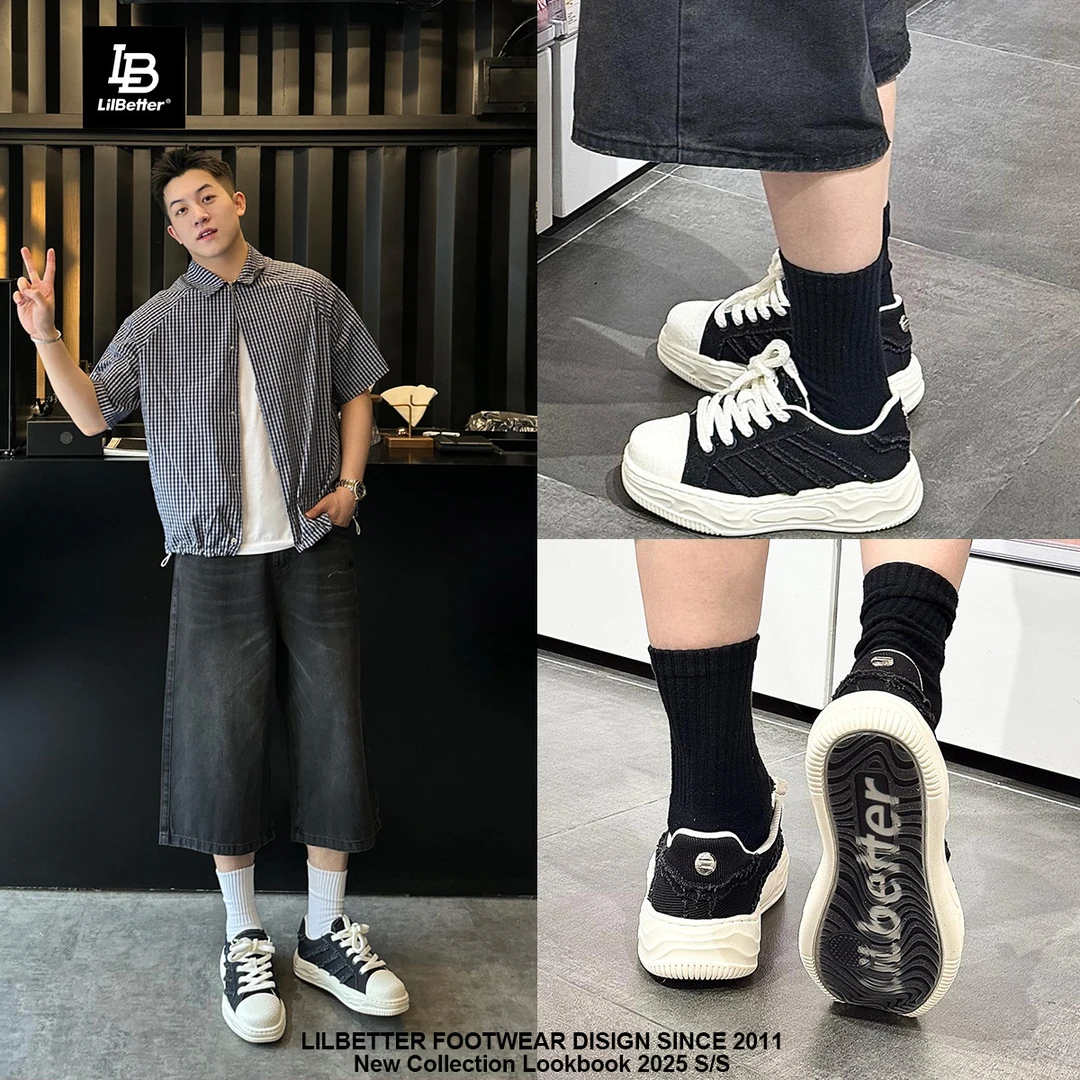 Lilbetter透气耐磨果冻底 休闲时尚帆布鞋百搭秋季情侣 低帮复古