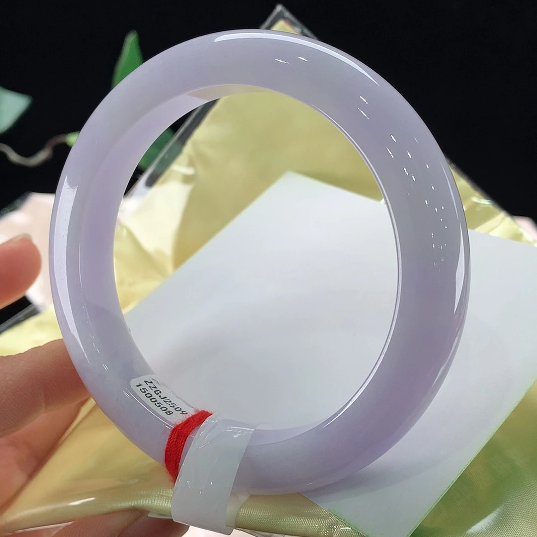 翡翠未镶嵌手镯62圈口0508