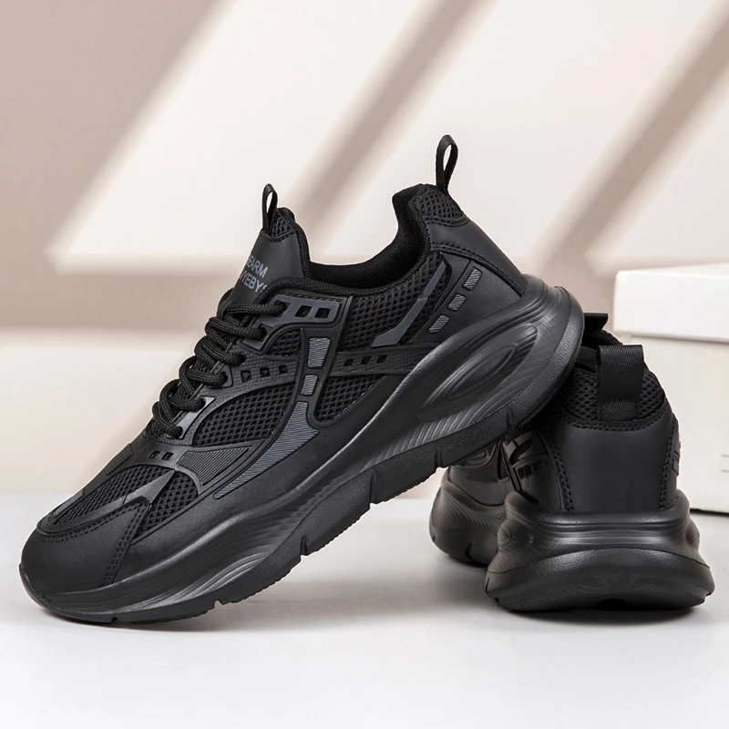 运动鞋防滑秋耐磨老爹鞋秋季韩版时尚低帮时尚休闲大码男鞋