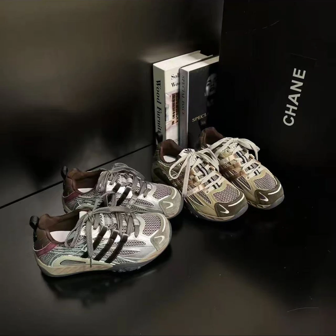 「原厂」【迪家大咖】韩版复古老爹鞋女休闲百搭厚底运动德训鞋7123