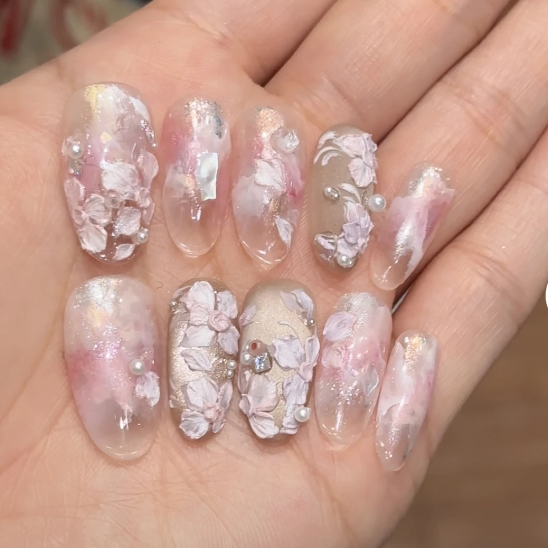 白菜家花间里手工穿戴甲