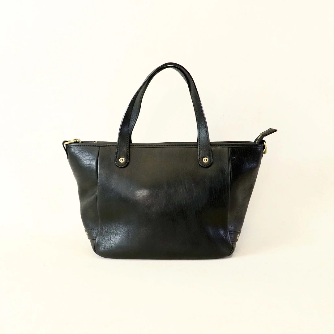 头层植鞣洗水牛皮女士真皮时尚简约通勤手拎斜挎托特包包