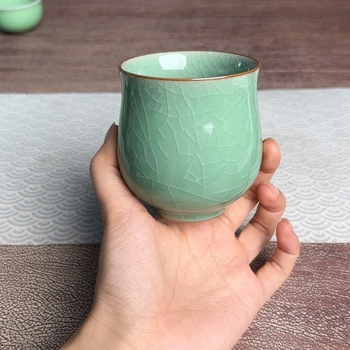 龙泉云间青瓷小米茶器