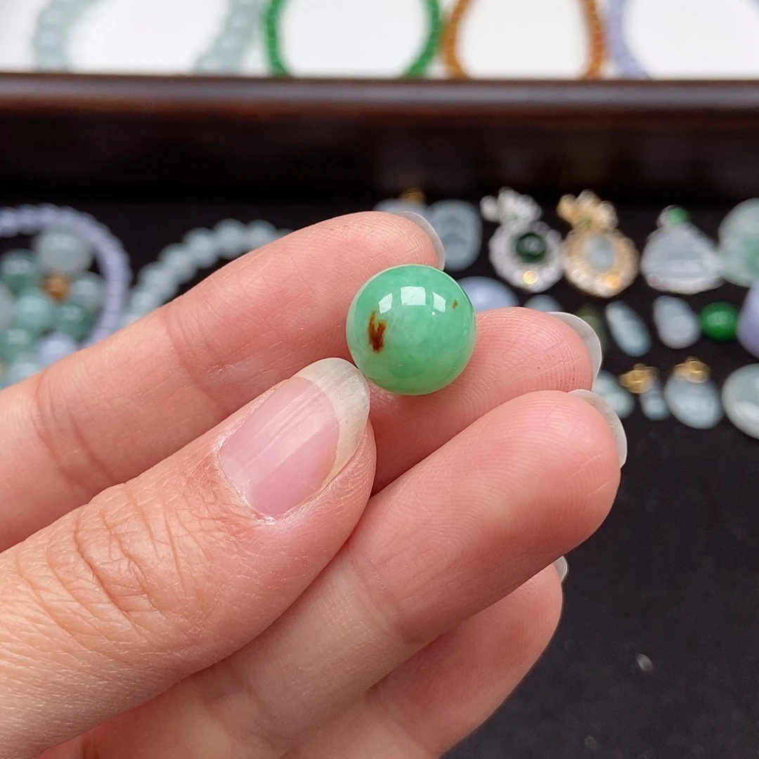 翡翠未镶嵌手串卡12