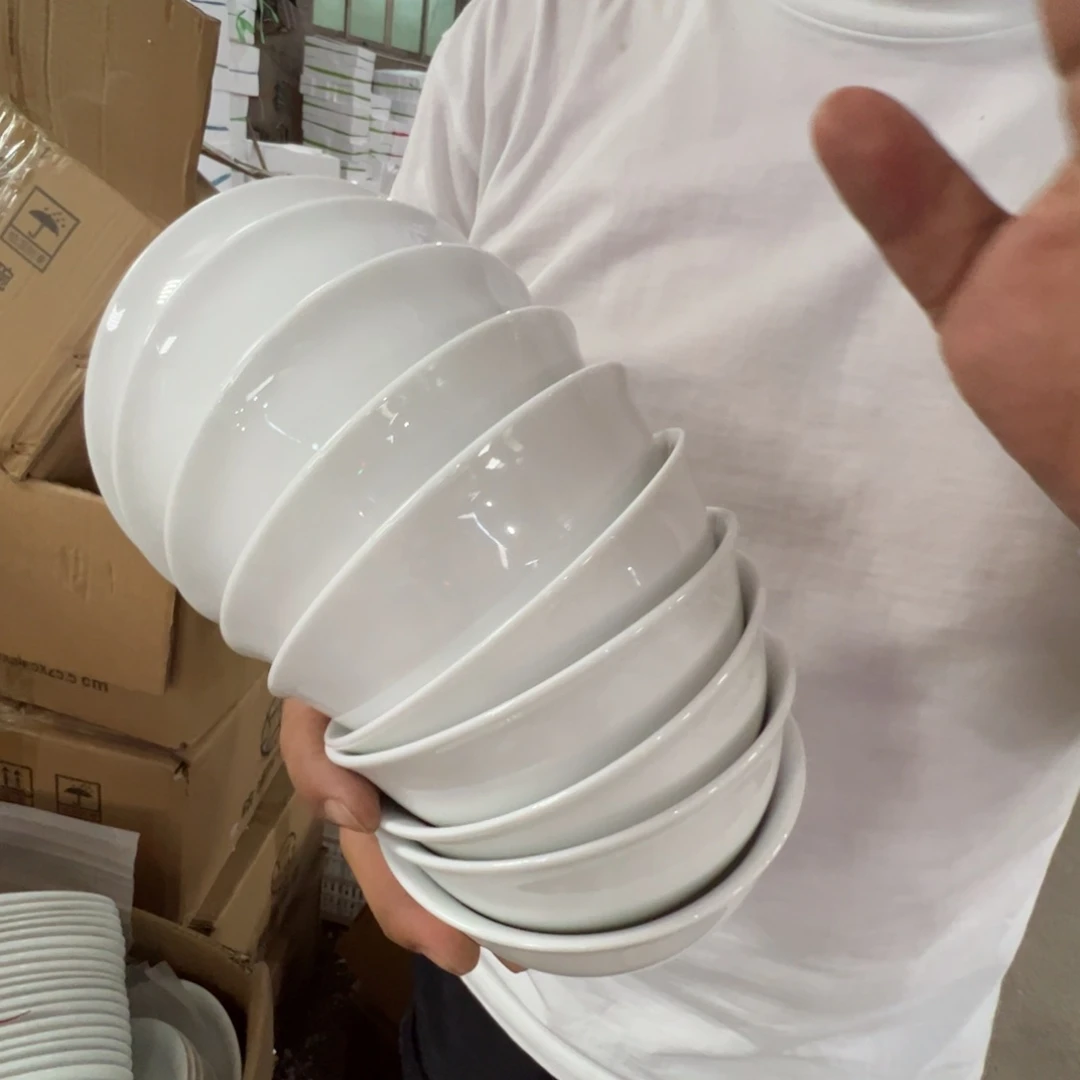 瓷片景德镇陶瓷5寸米饭碗10只