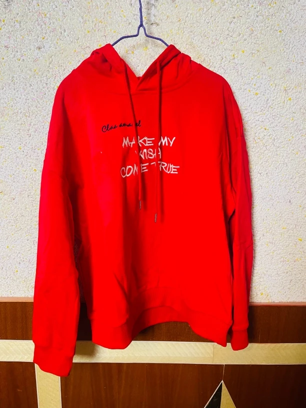 秋冬季美式宽松加厚复古加绒女卫衣高级设计感连帽衫外套