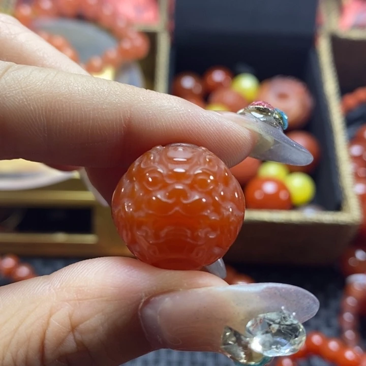 手链未镶嵌南红玛瑙龙珠