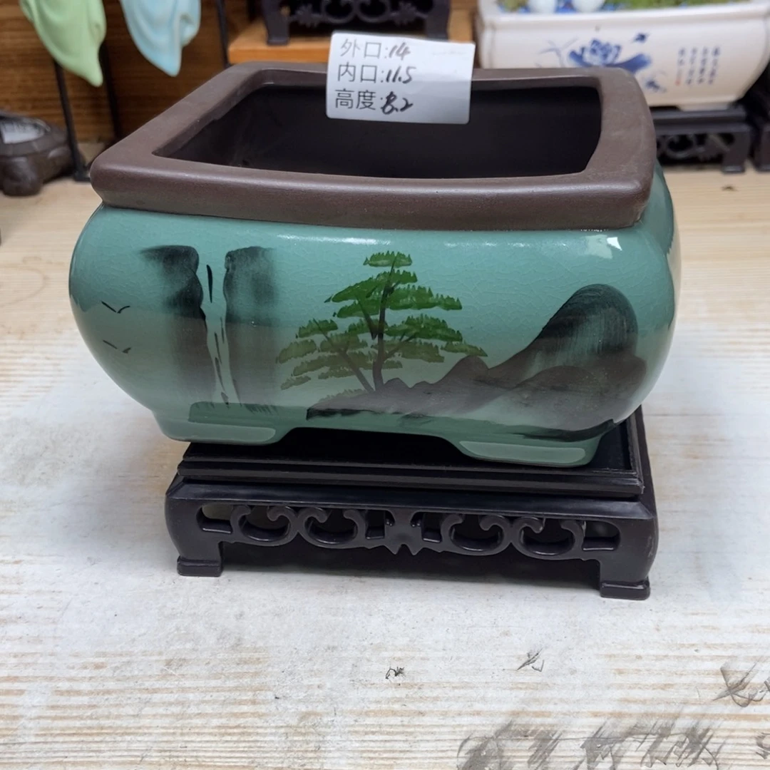 瓷片陶瓷花盆陶瓷艺术
