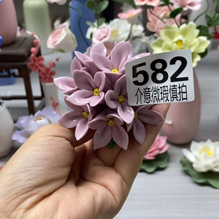 陶瓷手工制作陶瓷花