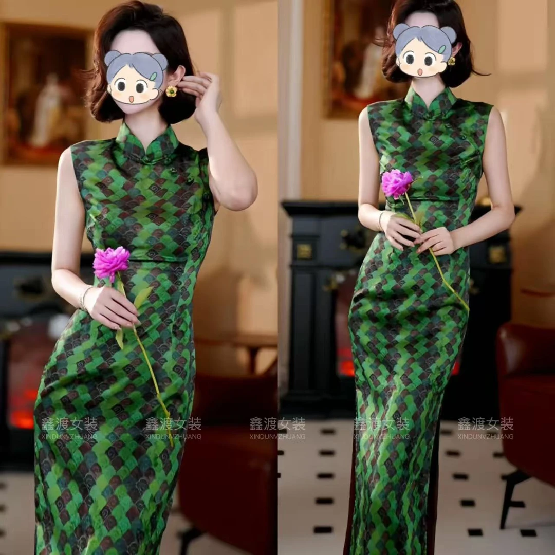 2025夏季新款时尚显瘦气质女士网红洋气连衣裙百搭款D9524