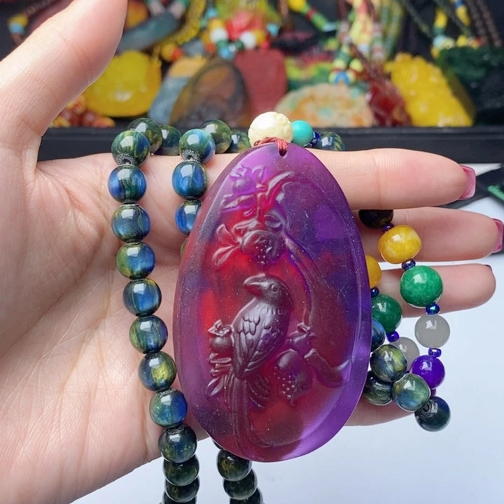 蜜蜡颈饰未镶嵌36套装