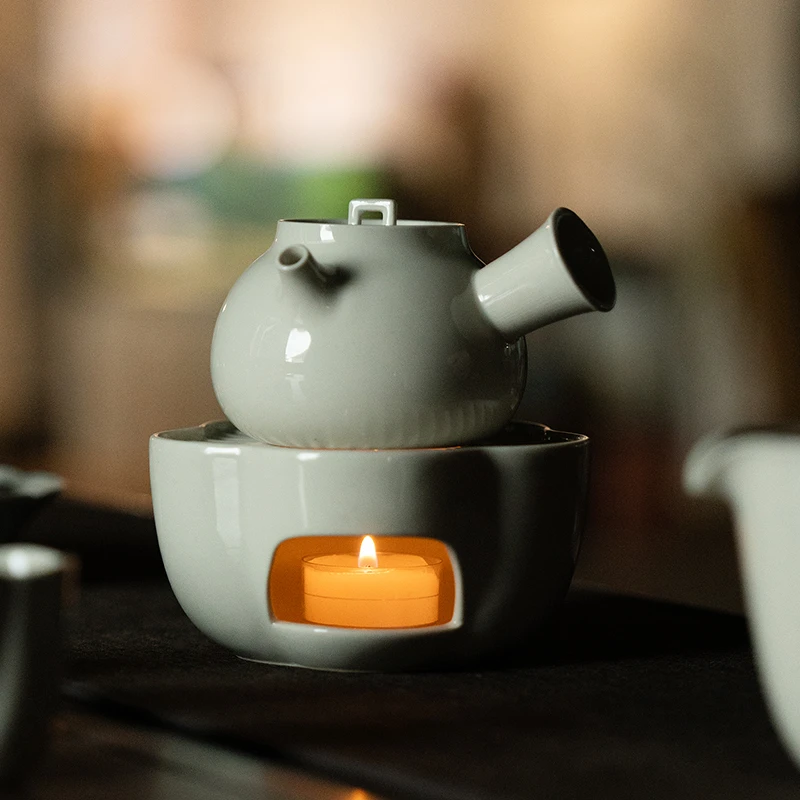 （阿萌茶事）草木灰-捏花烛火温茶炉