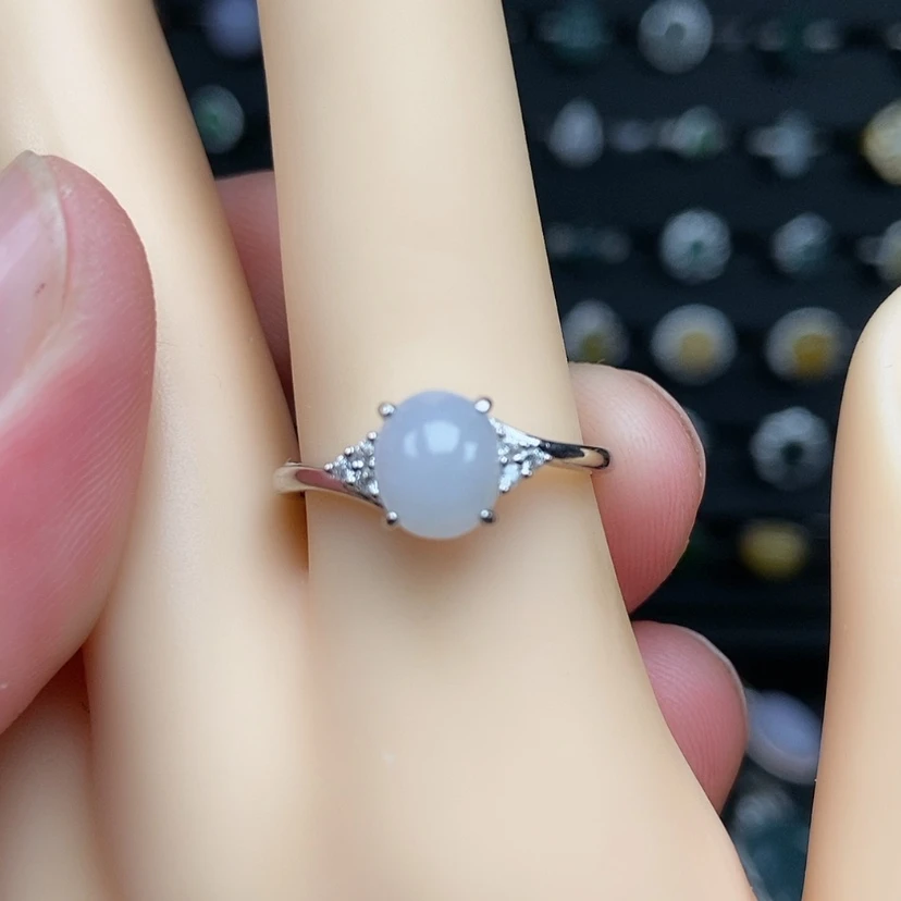 【闪购商品】银S925镶嵌戒指翡翠