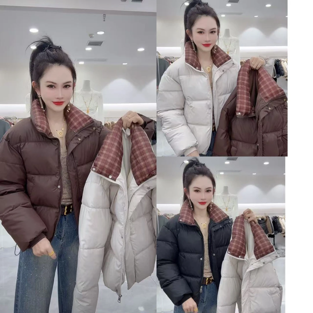 （XZ）1836格子加厚高品质棉服