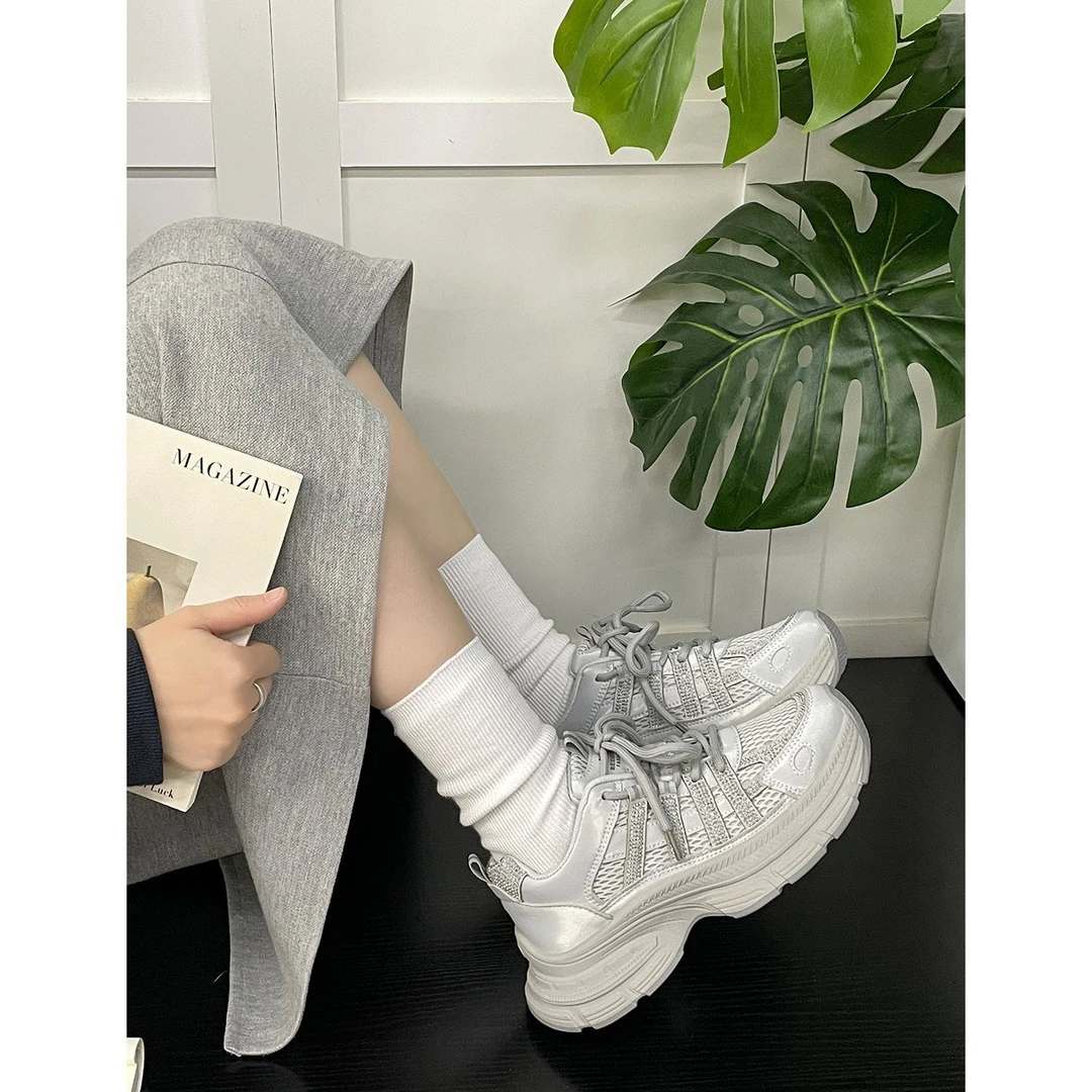 秋季厚底复古老爹鞋软底时尚舒适休闲鞋学生小众百搭运动女鞋1255