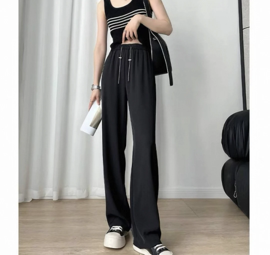 【李姑娘专属】001夏季新款西装链条直筒阔腿裤