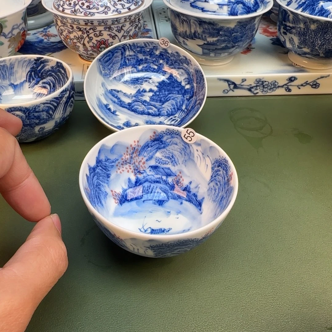 纯手工纯手绘茶具石头58