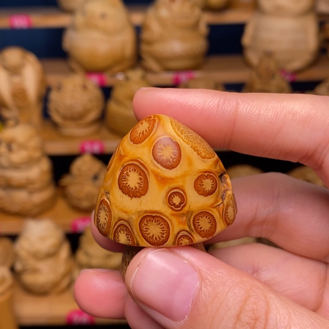 竹蘑菇竹雕手把件