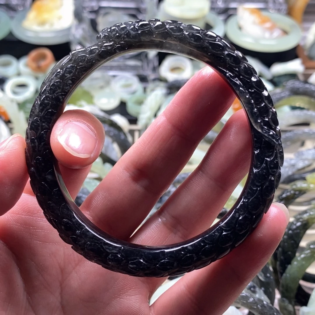 岫玉手镯未镶嵌喵*喵手镯