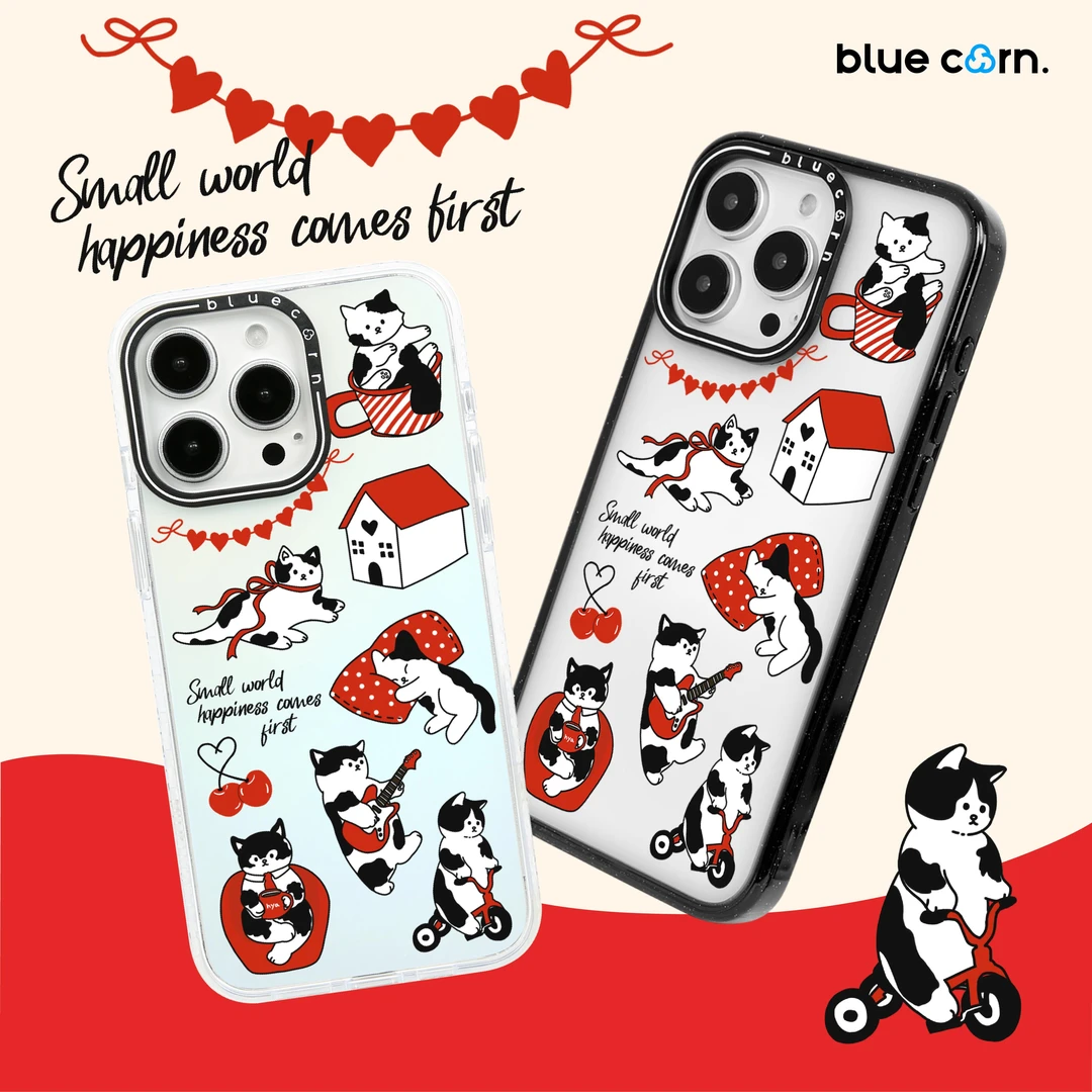 Bluecorn原创款 猫咪日记适用于苹果iPhone16/15/14/ProMax手机壳