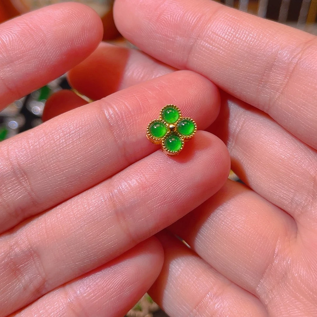 翡翠银S925镶嵌吊坠(不含链)