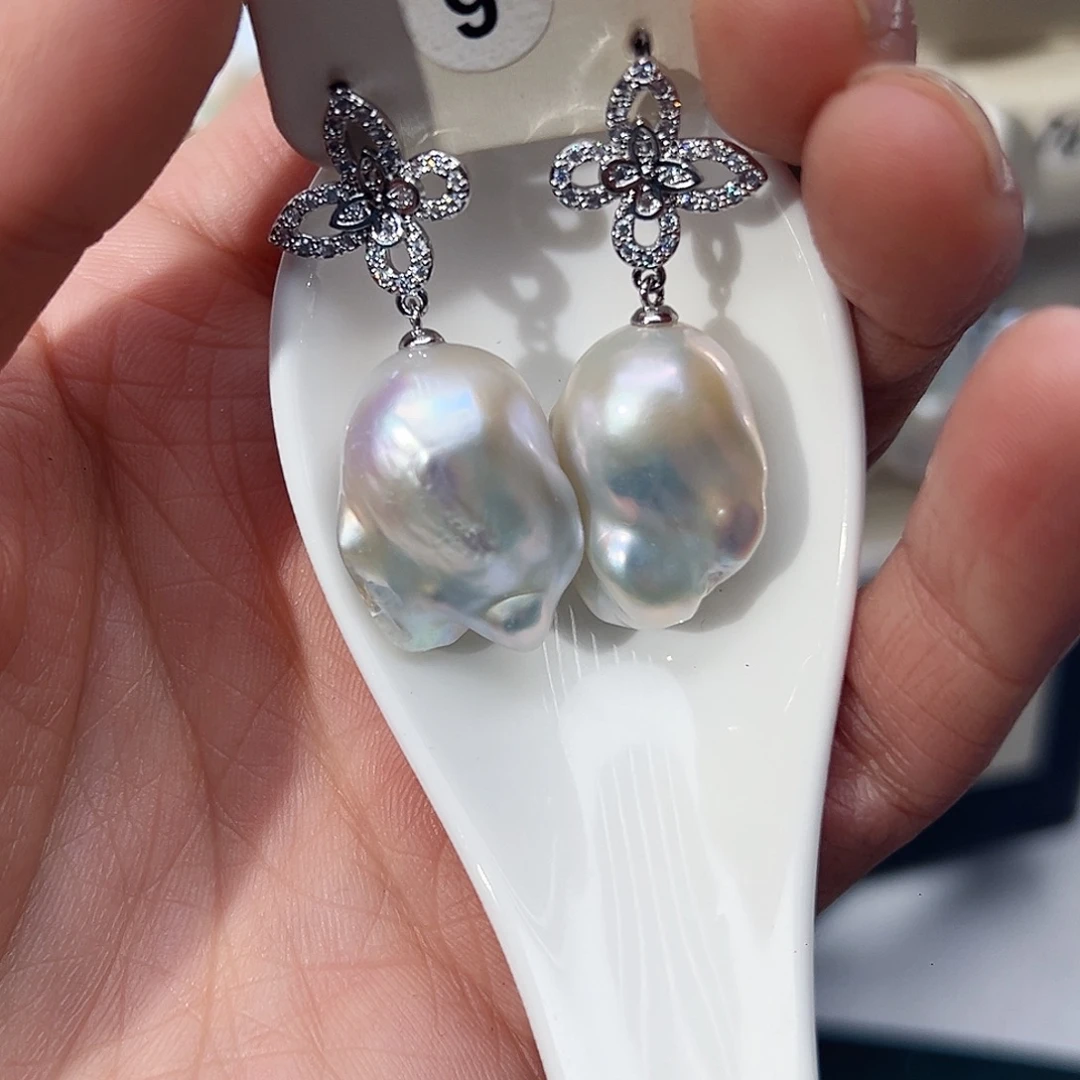 未镶嵌淡水珍珠耳饰