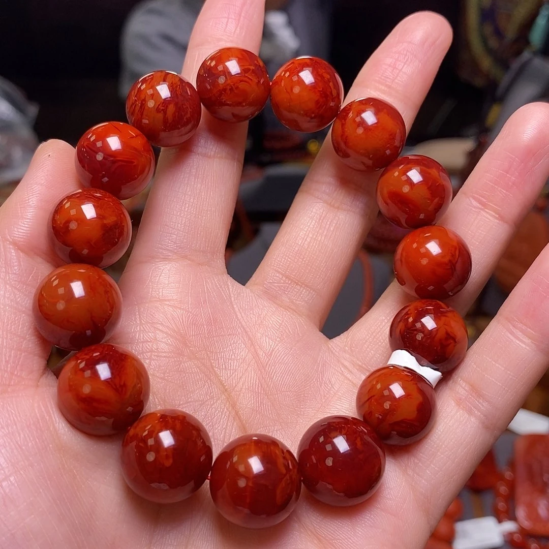 南红玛瑙单圈15m m未镶嵌