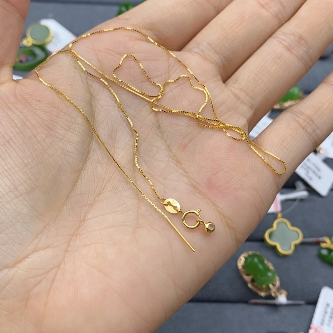 和田玉项链银S925镶嵌