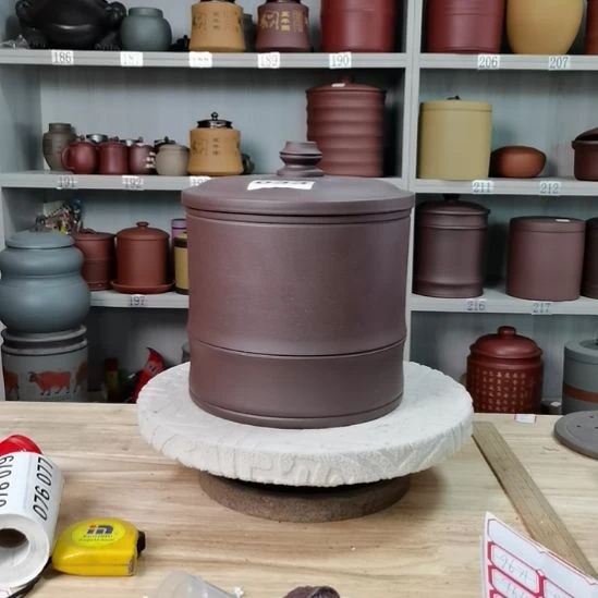 紫砂茶叶罐正品两斤装竹节款033