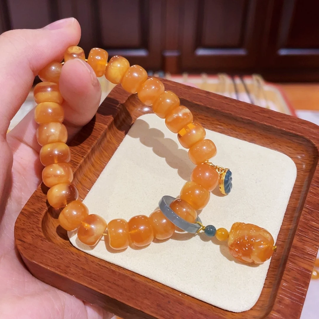 蜜蜡手链未镶嵌手串