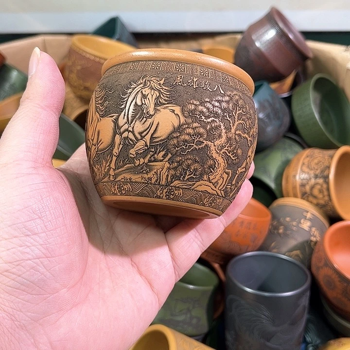 茶杯紫砂全手工紫砂主人杯