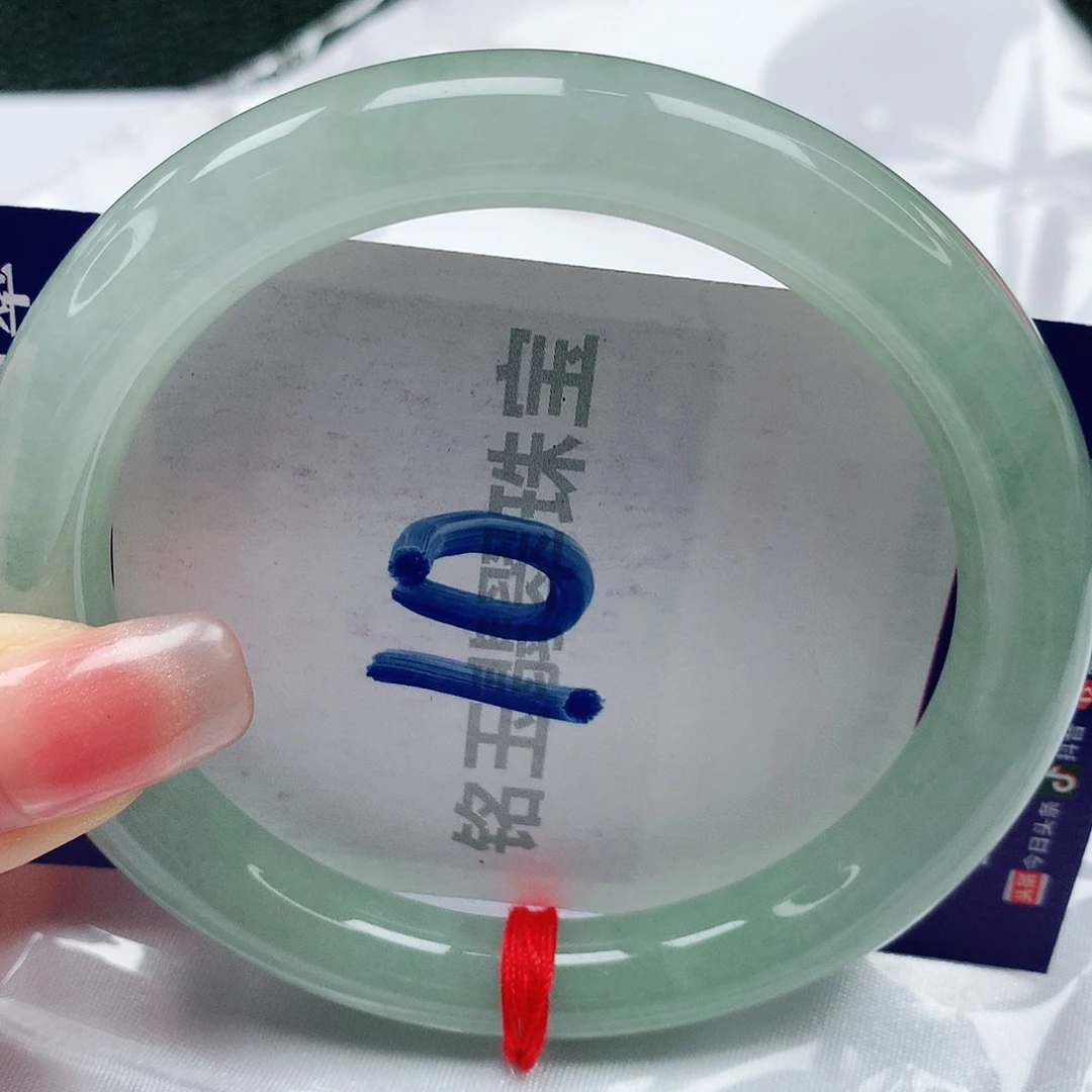 翡翠手镯未镶嵌缅甸天然a货翡翠58美人条