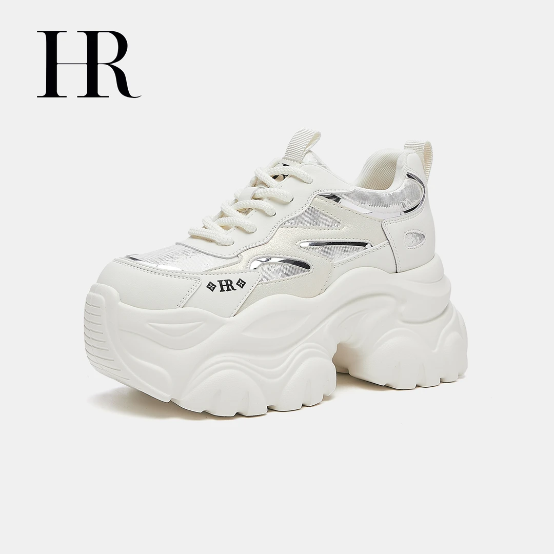 HR/赫莲娜老爹鞋春季秋季系带潮流休闲鞋百搭透气女鞋子百搭潮流