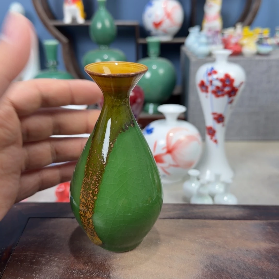 陶瓷手工小花器摆件