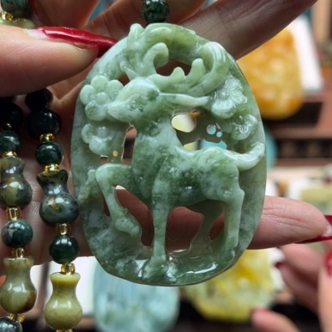 岫玉挂件未镶嵌挂件