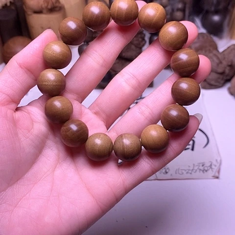 檀香木手串/手链檀香黑肉1.5/15横纹