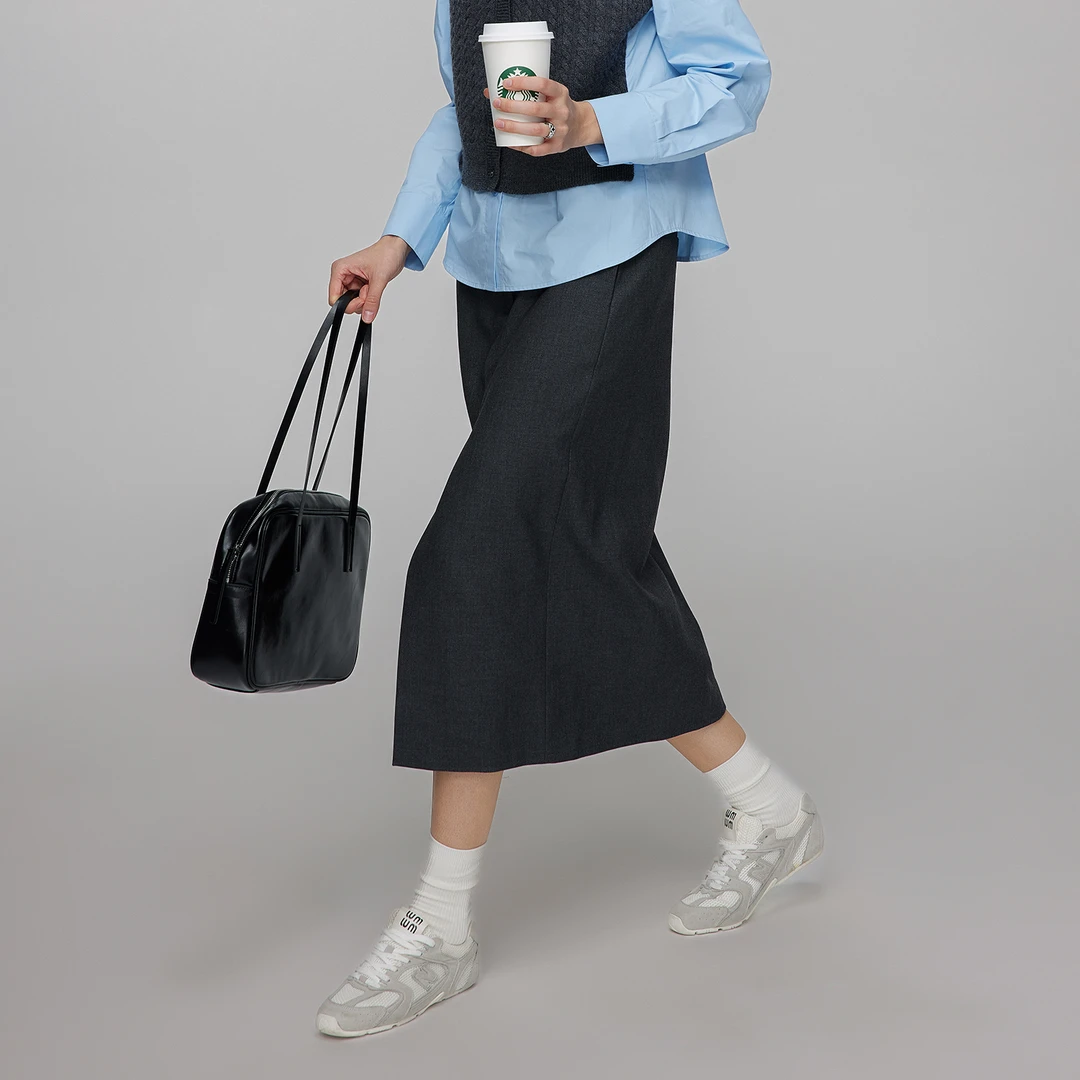 【懒猫nono】纤念新款气质休闲女士复古优雅半裙4356