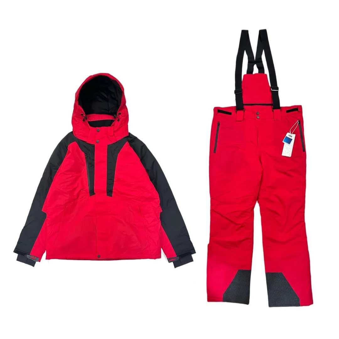 【物超所值】男女款大红黑滑雪服套装696918